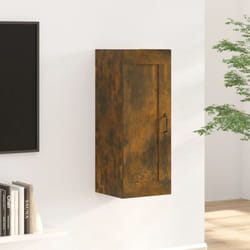 Mobile Moderno, Mobile Pensile Rovere Fumo 35x34x90 cm in Legno Multistrato Vidaxl 1941