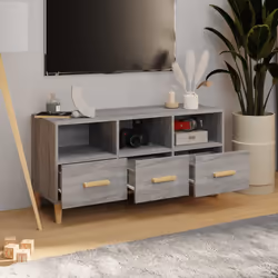 vidaXL Mobile TV Grigio Sonoma 102x36x50 cm in Legno Multistrato - Vista aggiuntiva 3