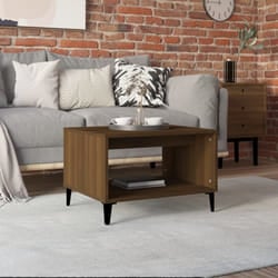 vidaXL Tavolino da Salotto Rovere Marrone 60x50x40cm Legno Multistrato