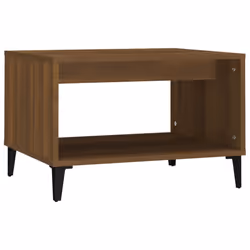 vidaXL Tavolino da Salotto Rovere Marrone 60x50x40cm Legno Multistrato - Vista aggiuntiva 2
