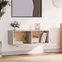 vidaXL Mobile Pensile Grigio Sonoma 100x36,5x35 cm Legno Multistrato - Vista aggiuntiva 3