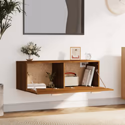 vidaXL Mobile Pensile Rovere Marrone 100x36,5x35 cm Legno Multistrato - Vista aggiuntiva 3
