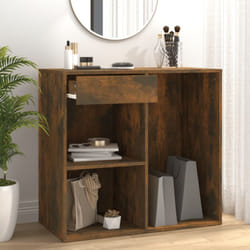 Mobile Moderno, Armadietto Cosmetici Rovere Fumo 80x40x75cm Legno Multistrato Vidaxl 8343