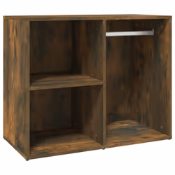 vidaXL Armadietto Cosmetici Rovere Fumo 80x40x65 cm Legno Multistrato - Vista aggiuntiva 2