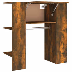 vidaXL Scaffale da Ingresso Rovere Fumo 97,5x37x99cm Legno Multistrato - Vista aggiuntiva 2