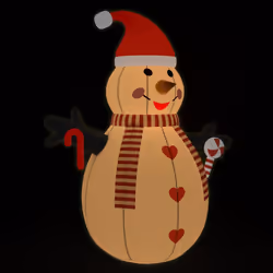 vidaXL Pupazzo di Neve Gonfiabile con LED 250 cm - Vista aggiuntiva 2