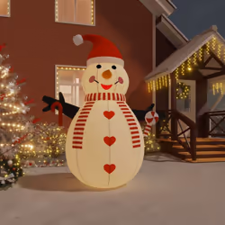 Questo pupazzo di neve gonfiabile è sicuramente un'ottima scelta se state cercando una decorazione mozzafiato per la vostra c ...