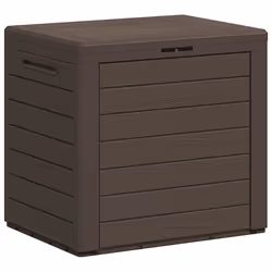 vidaXL Baule da Giardino Marrone 58,5x46x55 cm in Polipropilene - Vista aggiuntiva 2