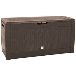 Vidaxl - Baule da Giardino Marrone 119x48x60 cm in Polipropilene 1751