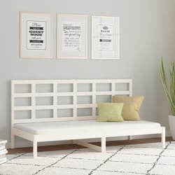 vidaXL Dormeuse senza Materasso Bianca 90x200 cm Legno Massello Pino