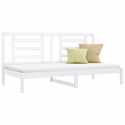 vidaXL Dormeuse senza Materasso Bianca 90x200 cm Legno Massello Pino - Vista aggiuntiva 3
