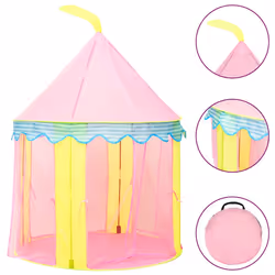 vidaXL Tenda da Gioco per Bambini Rosa 100x100x127 cm - Vista aggiuntiva 2