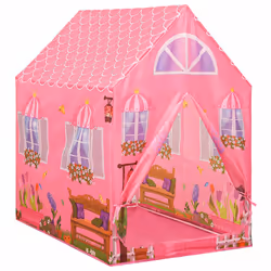 vidaXL Tenda da Gioco per Bambini Rosa 69x94x104 cm - Vista aggiuntiva 2
