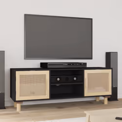 Questo classico mobile porta TV è un'aggiunta sia pratica che accattivante per i vostri interni. Materiale resistente: Il leg ...