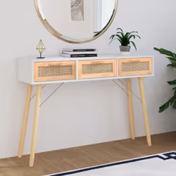 Aggiungete un tocco scandinavo al vostro ambiente con questo tavolo consolle! È un'aggiunta pratica e decorativa per la vostr ...