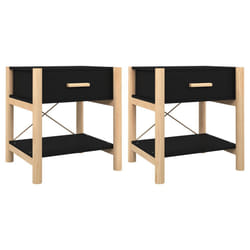VidaXL 345657 comodino Nero