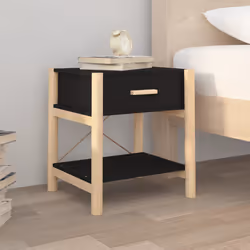 VidaXL 345657 comodino Nero