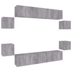 VidaXL 3114220, Grigio, Legno, Legno, 800 mm, 8 pz