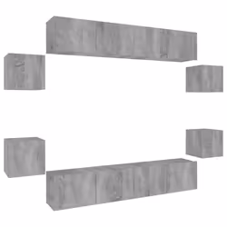 VidaXL 3114228, Grigio, Legno, Legno, 1000 mm, 8 pz