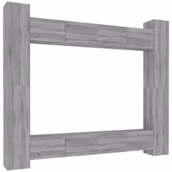 VidaXL 3114244, Grigio, Legno, Legno, 1000 mm, 8 pz