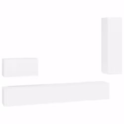 Set di Mobili Porta TV 4 pz Bianco in Legno Multistratocod mxl 73596 - Vista aggiuntiva 2