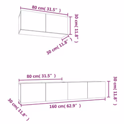 VidaXL 3114476 supporto TV e sistema audio - Vista aggiuntiva 7