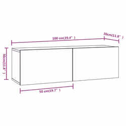 VidaXL 3114609 supporto TV e sistema audio - Vista aggiuntiva 8
