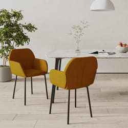 Vidaxl - Sedie da Pranzo 2 pz Marroni in Velluto 429768