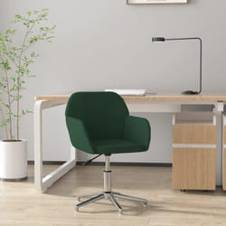 Vidaxl - Sedia da Ufficio Girevole Verde Scuro in Tessuto 22885