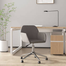 Vidaxl - Sedia da Ufficio Girevole Grigio Scuro in Tessuto 38931