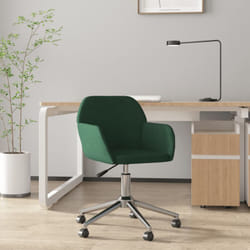 Vidaxl - Sedia da Ufficio Girevole Verde Scuro in Tessuto 53492