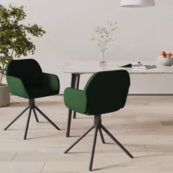Queste sedie da pranzo girevoli coniugano semplicità e comfort con un design elegante, che le rende un elemento d'arredo acca ...