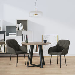 vidaXL Sedie da Pranzo 2 pz Grigio Scuro in Velluto