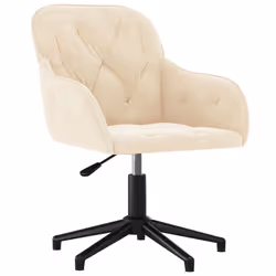 Sedia da Ufficio Girevole Crema in Vellutocod mxl 95443