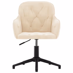 Sedia da Ufficio Girevole Crema in Vellutocod mxl 95443