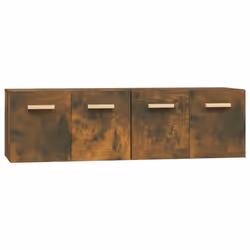 vidaXL Mobili Parete 2 pz Rovere Fumo 60x36,5x35 cm Legno Multistrato - Vista aggiuntiva 2