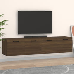 vidaXL Mobili Parete 2 pz Rovere Marrone 60x36,5x35 cm in Multistrato