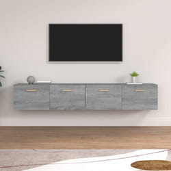 vidaXL Mobili Parete 2 pz Grigio Sonoma 100x36,5x35 cm in Multistrato