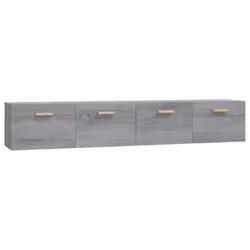 vidaXL Mobili Parete 2 pz Grigio Sonoma 100x36,5x35 cm in Multistrato - Vista aggiuntiva 2