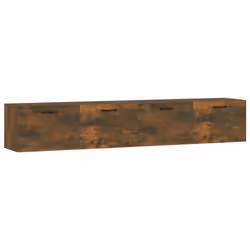 vidaXL Mobili Parete 2 pz Rovere Fumo 100x36,5x35 cm Legno Multistrato - Vista aggiuntiva 2