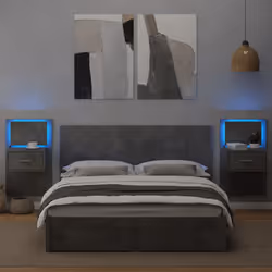 VidaXL 3115703 testiera e pedana Grigio - Vista aggiuntiva 4