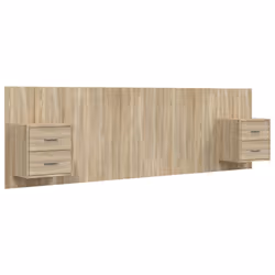vidaXL Testiera Letto con Comodini in Legno Multistrato Rovere Sonoma - Vista aggiuntiva 2