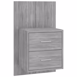 VidaXL 3115714 testiera e pedana Grigio, Quercia - Vista aggiuntiva 4