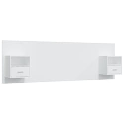 VidaXL 3115716 testiera e pedana Bianco