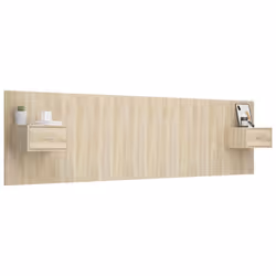 vidaXL Testiera Letto con Comodini in Legno Multistrato Rovere Sonoma - Vista aggiuntiva 3