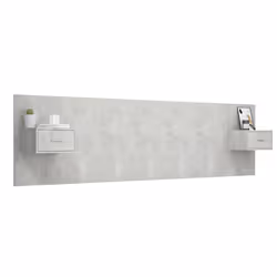 VidaXL 3115727 testiera e pedana Grigio - Vista aggiuntiva 3