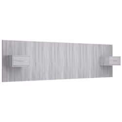 vidaXL Testiera Letto con Comodini in Legno Multistrato Grigio Sonoma - Vista aggiuntiva 2