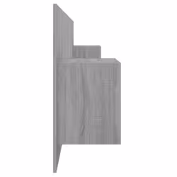 VidaXL 3115746 testiera e pedana Grigio, Quercia - Vista aggiuntiva 5