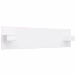 vidaXL Testiera per Letto con Comodini in Legno Multistrato Bianco - Vista aggiuntiva 2