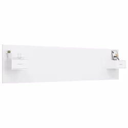 vidaXL Testiera per Letto con Comodini in Legno Multistrato Bianco - Vista aggiuntiva 3